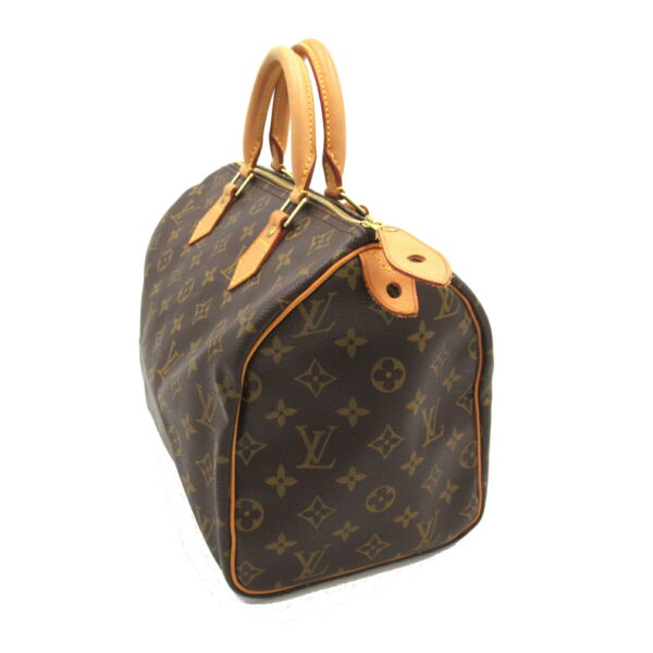 2101218145571 3 Louis Vuitton Speedy 30 Monogram Handbag Brown