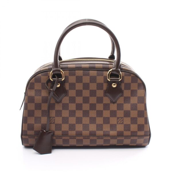 2101218145762 1 Louis Vuitton Duomo Handbag Leather Damier Brown