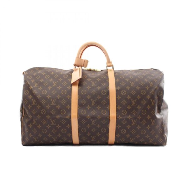 2101218145984 1 Louis Vuitton Keepall 60 Bag Leather Monogram Brown