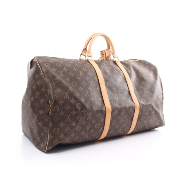 2101218145984 2 Louis Vuitton Keepall 60 Bag Leather Monogram Brown