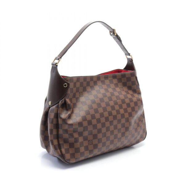 2101218147285 2 Louis Vuitton Regia Leather Shoulder Bag Damier Brown