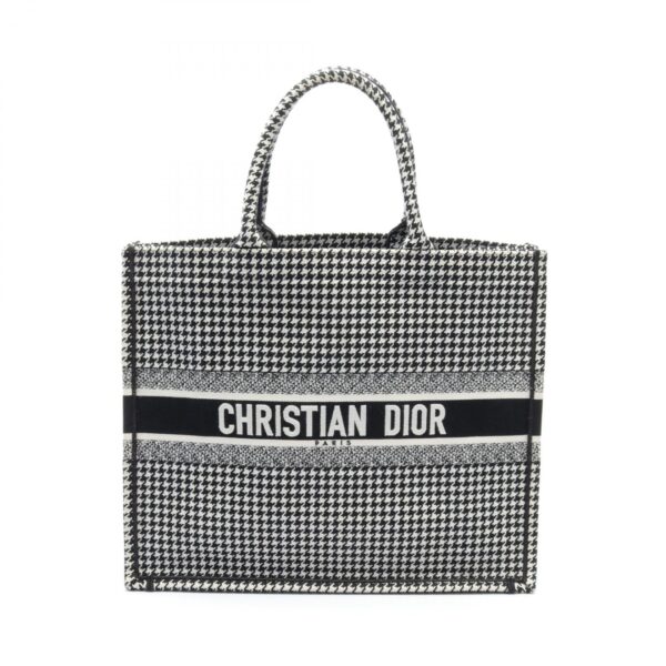 2101218149500 1 Dior Book Tote Large Tote Bag Black White