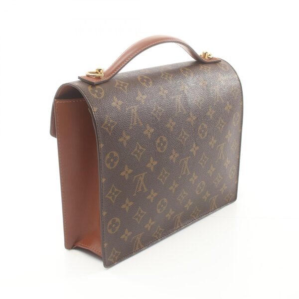 2101218155228 2 Louis Vuitton Monceau Handbag Leather Monogram Brown