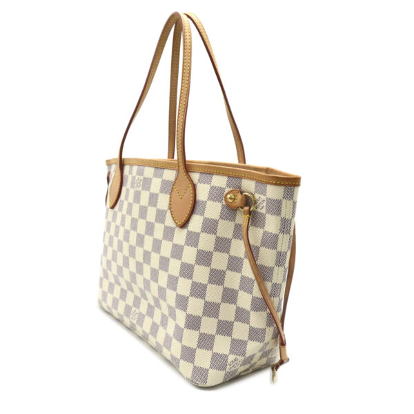 2101218155297 3 Louis Vuitton Neverfull PM Tote Bag Damier Azur White