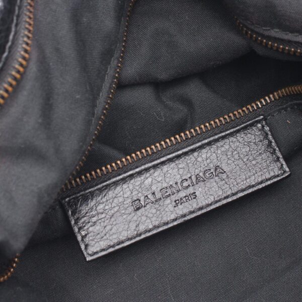 2101218155563 4 Balenciaga The Velo Handbag Leather Black