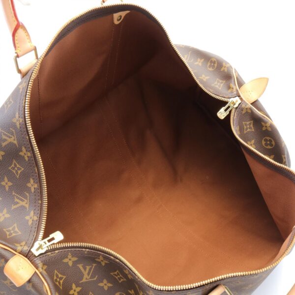 2101218156409 3 Louis Vuitton Keepall 60 Bag Leather Monogram Brown