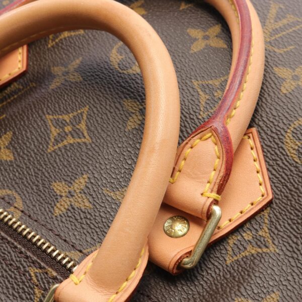 2101218156454 8 Louis Vuitton Speedy 35 Handbag Leather Monogram Brown