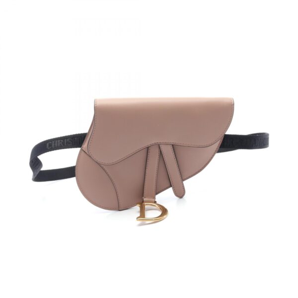 2101218163551 1 Dior Saddle Saddle Waist Bag Leather Pink