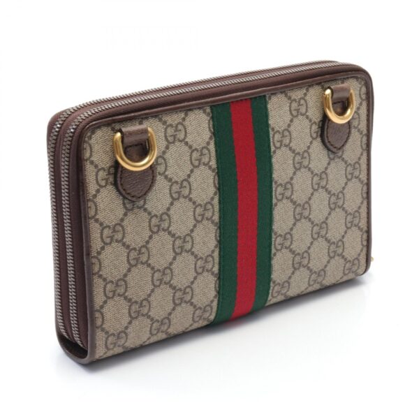 2101218164633 2 Gucci Ophidia GG Supreme Shoulder Bag Brown Multicolor