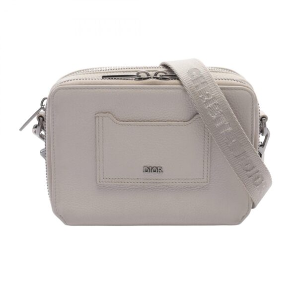 2101218173796 1 Dior Shoulder Bag Leather White