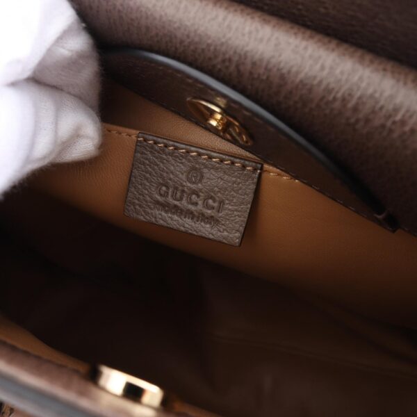 2101218174007 4 Gucci Diana Jumbo GG Handbag Leather Beige Brown