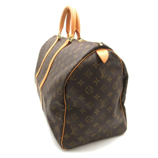 2101218177589 3 Louis Vuitton Keepall 50 Bag Monogram Brown