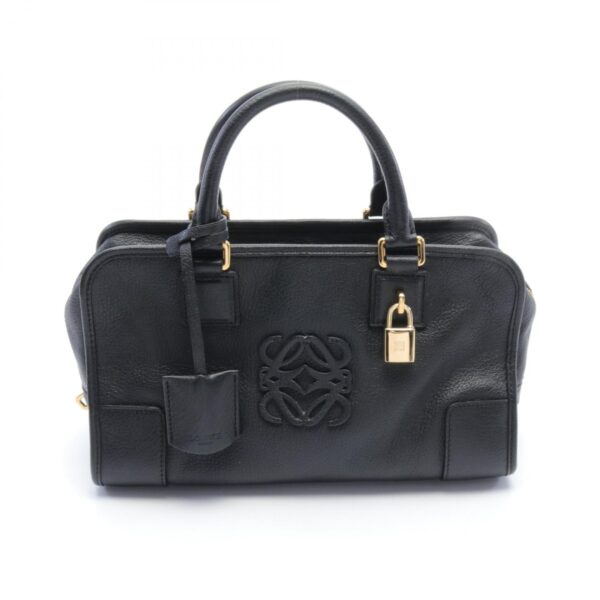 2101218178159 1 Loewe Amazona 28 Handbag Leather Black