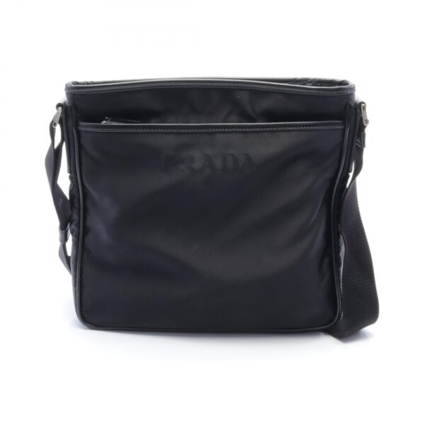 2101218178203 1 Prada Shoulder Bag Nylon Leather Black