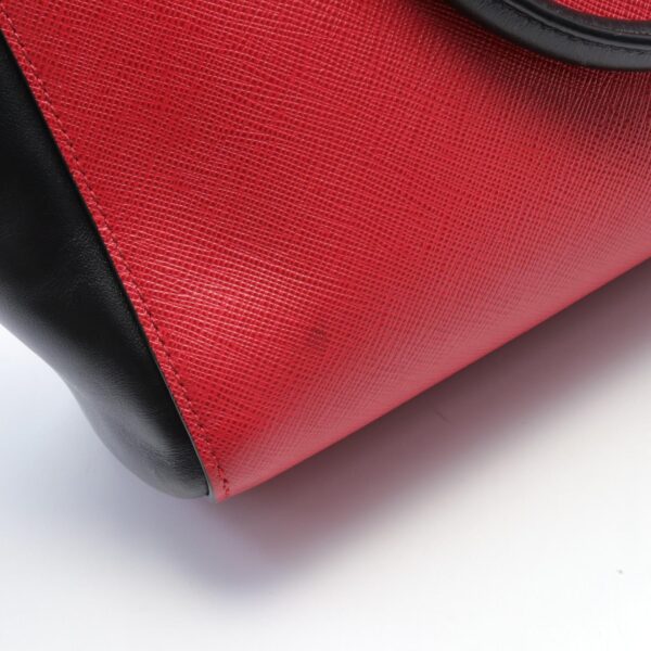 2101218179026 9 Prada Handbag Leather Red Black