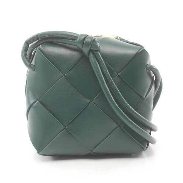 2101218186406 1 Bottega Veneta Mini Cassette Camera Bag Leather Green