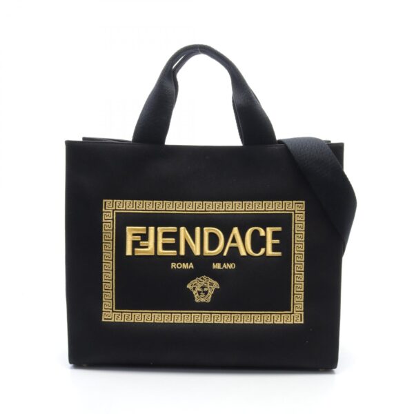 2101218189391 1 Fendi Fendace Tote Bag Black