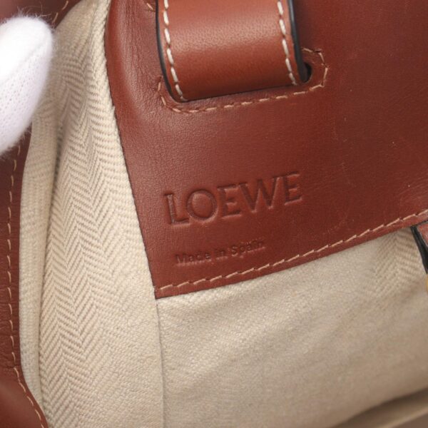 2101218191400 4 Loewe Hammock Medium Handbag Leather Brown