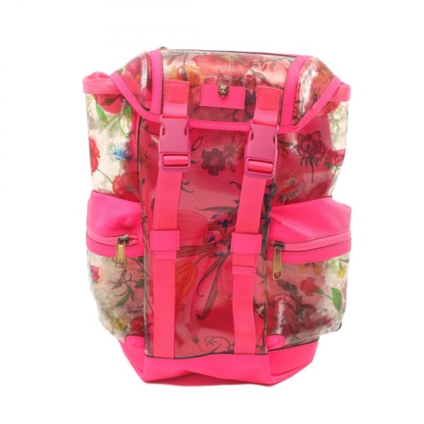 2101218195385 1 Gucci Flora Rucksack Backpack Leather Pink Multicolor