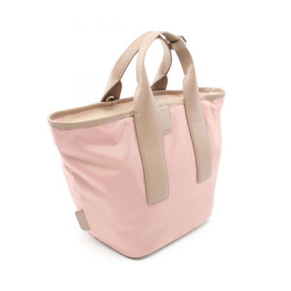 2101218197327 2 Furla Piuma M Tote Bag Leather Nylon Pink Beige