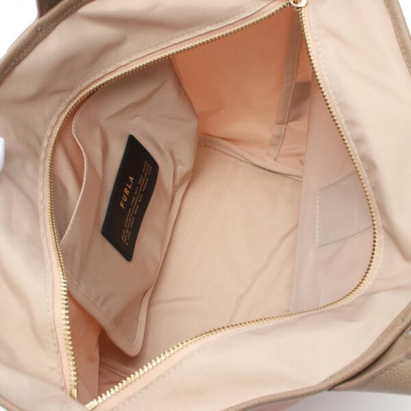 2101218197327 3 Furla Leather Nylon Tote Bag Pink Beige