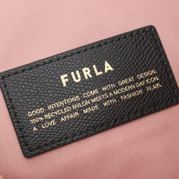 2101218197358 4 Furla Piuma M Handbag Bag Leather Nylon Beige Pink