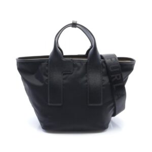 2101218197372 1 Celine Logo Handbag 2Way Shoulder Bag Leather Black