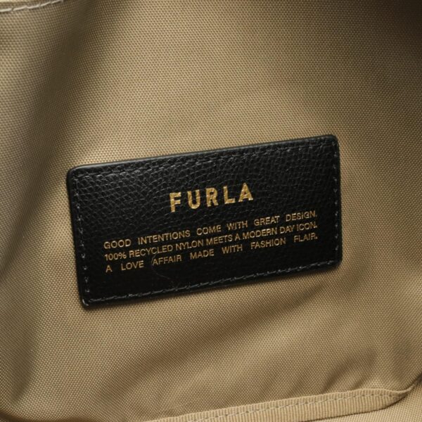 2101218197419 4 Furla Piuma M Handbag Leather Nylon Bag Khaki Beige Gray