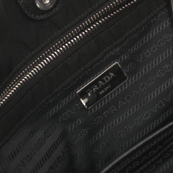 2101218219685 4 Prada Tessuto Impuntu Tote Bag Nylon Black