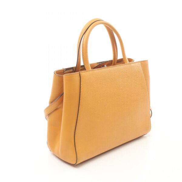 2101218219753 2 Fendi Petite 2Jours Petite Toujours Handbag Leather Yellow