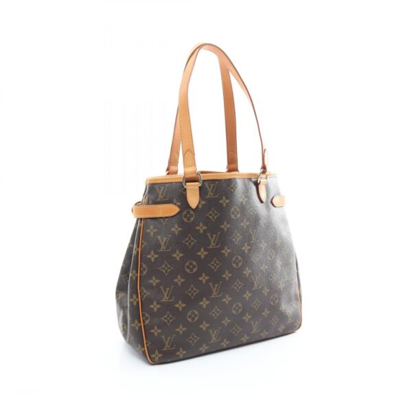 2101218226614 2 Louis Vuitton Batignolles Vertical Leather Tote Bag Monogram Brown