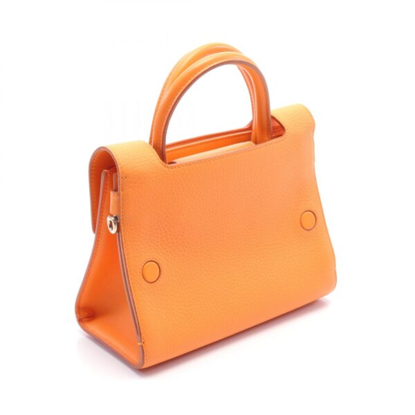 2101218229141 2 Christian Dior Diorever Handbag Leather Orange