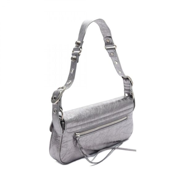 2101218230864 2 Balenciaga Le Cagole S Shoulder Bag Leather Silver