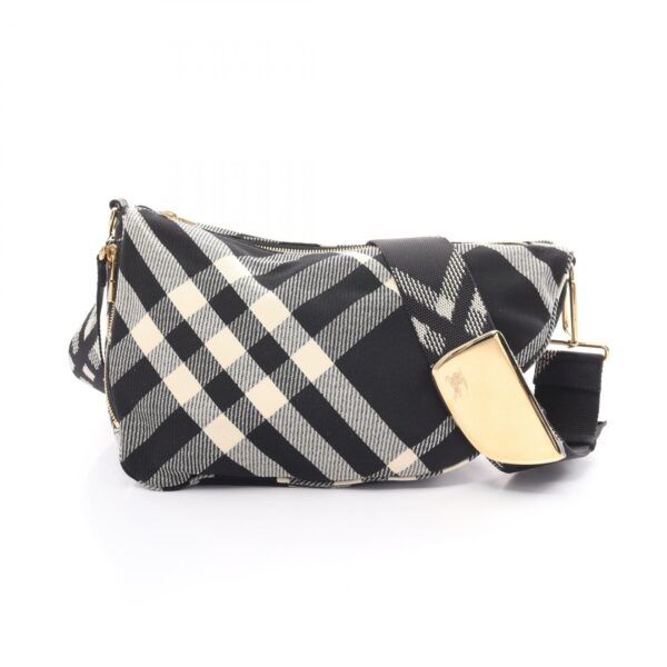 2101218231328 1 Burberry Messenger Waist Bag Cotton Black White