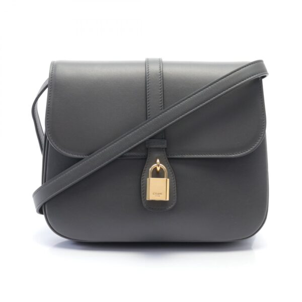 2101218231731 1 Celine Leather Medium Shoulder Bag Gray