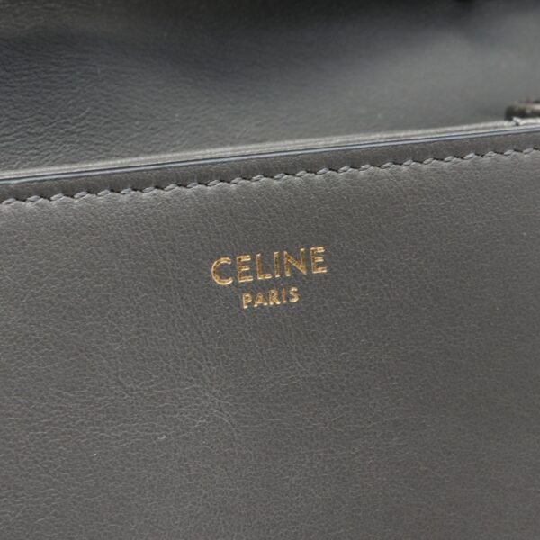 2101218231731 4 Celine Leather Medium Shoulder Bag Gray