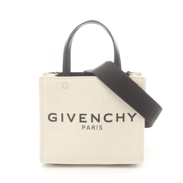 2101218232066 1 Givenchy G Tote Mini Tote Bag Leather Beige Black