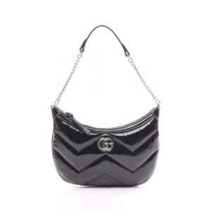 2101218240771 1 Salvatore Ferragamo Gancini Pattern Tote Bag Canvas Leather Black Silver