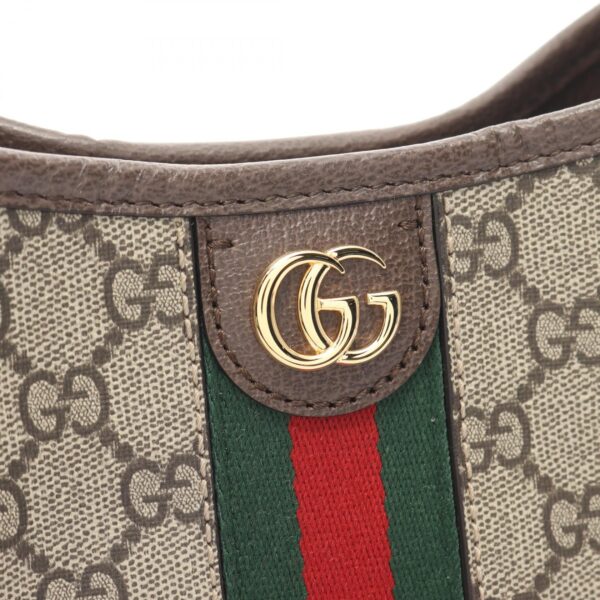 2101218240801 5 Gucci Ophidia GG Supreme Shoulder Bag Leather Brown Multicolor