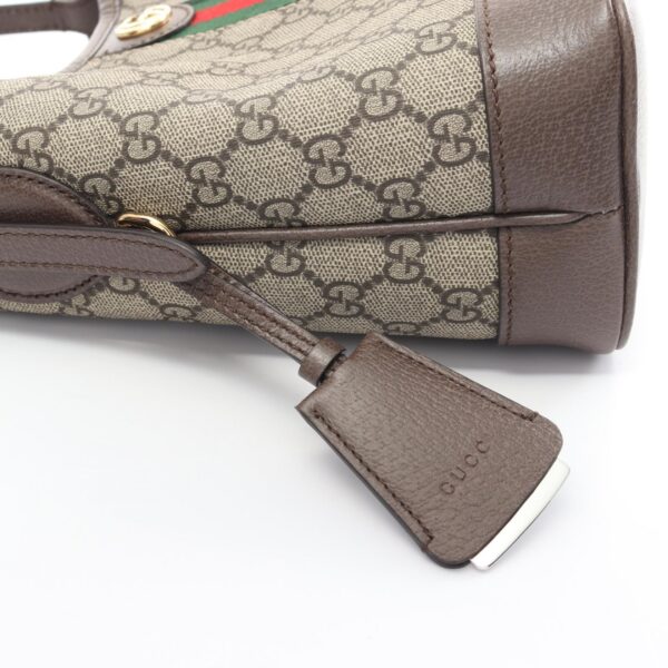 2101218240801 6 Gucci Ophidia GG Supreme Shoulder Bag Leather Brown Multicolor