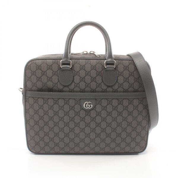 2101218242133 1 Gucci Ophidia GG Supreme Medium Briefcase Leather Gray