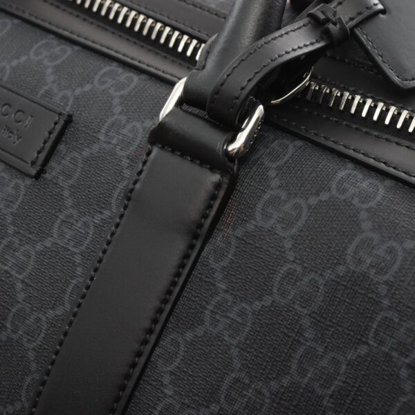 2101218242768 7 Gucci GG Supreme Bag Leather Black Gray