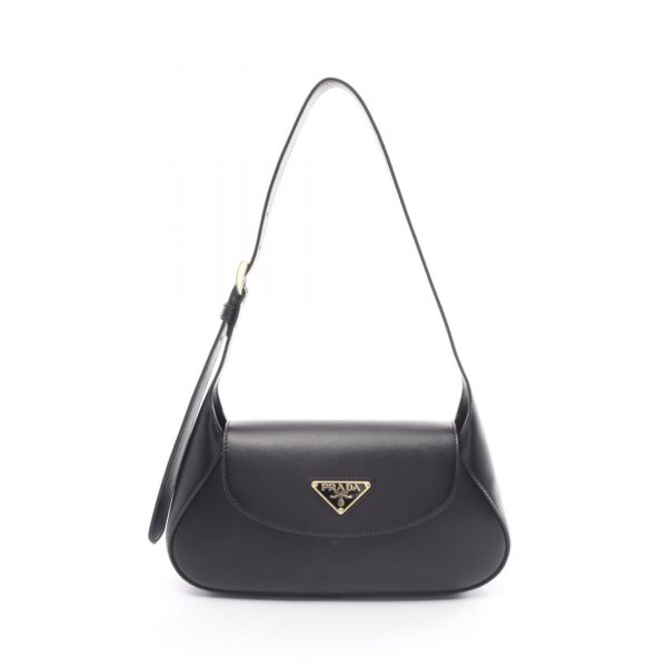 2101218242867 1 Prada City Calf Shoulder Bag Leather Black