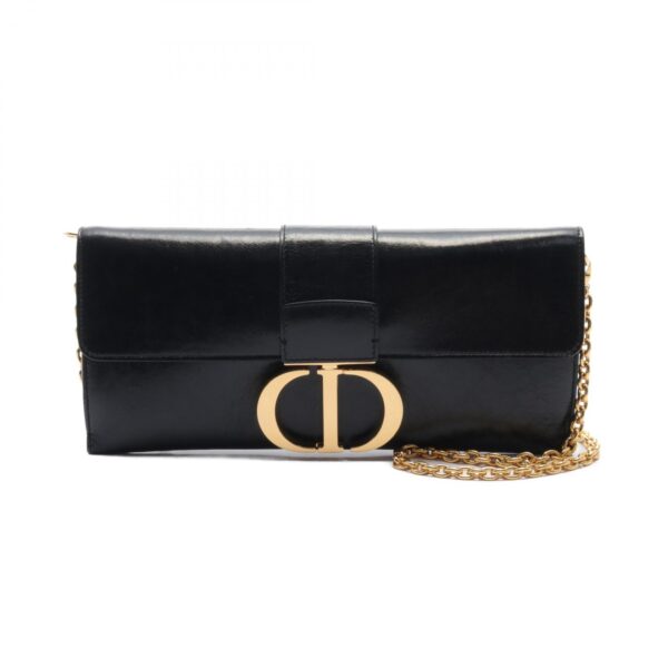 2101218246025 1 Dior Shoulder Bag Leather Black