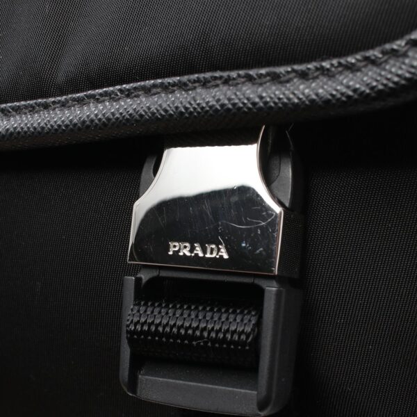 2101218246933 5 Prada Re Nylon Shoulder Bag Nylon Saffiano Leather Black