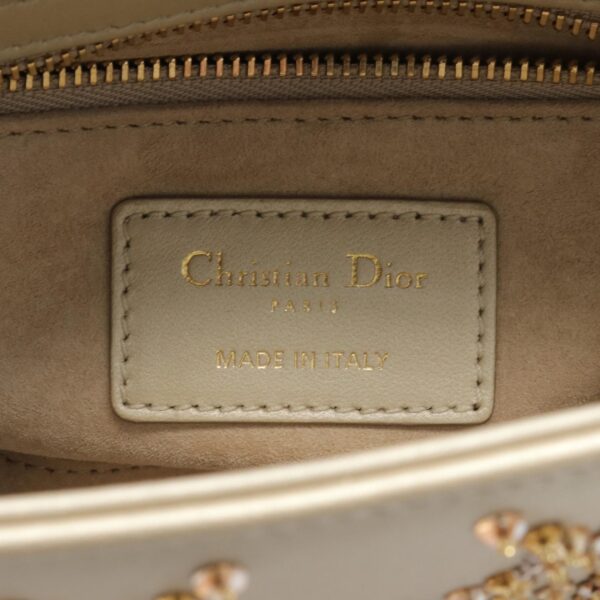 2101218254150 4 Dior Lady Dior Mini Cannage Handbag Leather Beige