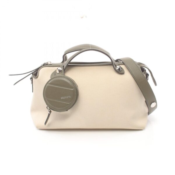 2101218257311 1 Fendi By The Way Medium Handbag Leather White Khaki