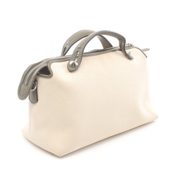 2101218257311 2 Fendi By The Way Medium Handbag Leather White Khaki