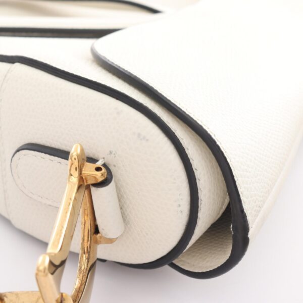 2101218257625 6 Dior Saddle Bag Handbag Leather White