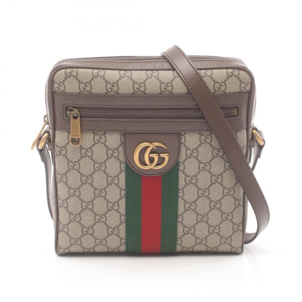 2101218259247 1 Gucci Ophidia GG Small Messenger GG Supreme Shoulder Bag Beige